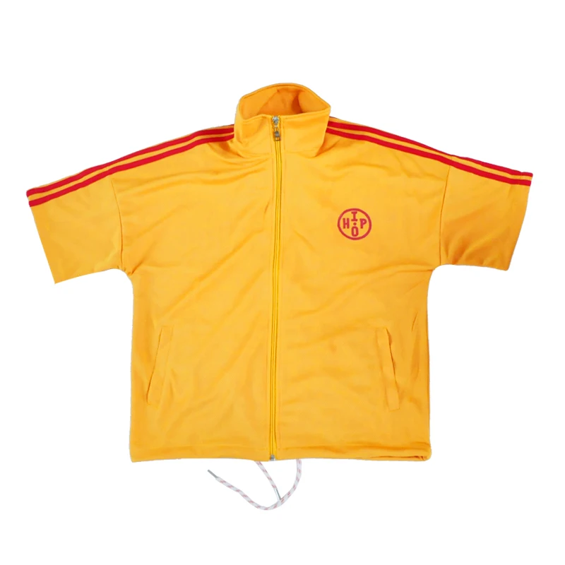 

2020 Girls Jazz Dance Costume Yellow Hiphop Performance Clothing Jazz Stage Wear Kid Street Dance Practice Rave Stage Outfit