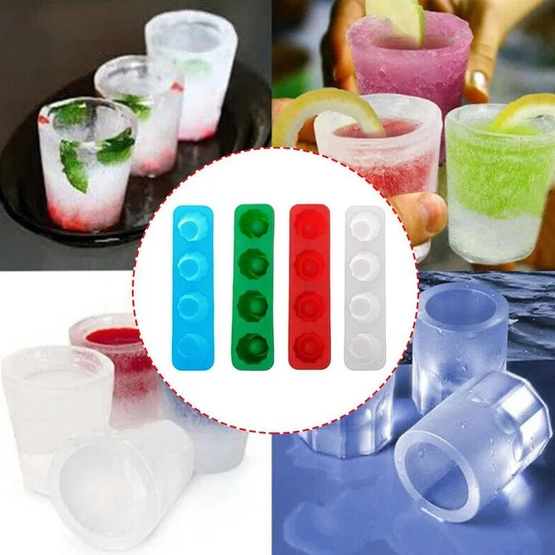 

Ice Cube Tray Mold Ice Model Ice Shot Glass Mold Makers Shot Drinking Glasses Making Ice Tool For Ice Ice Mould Tray Summer C5T2