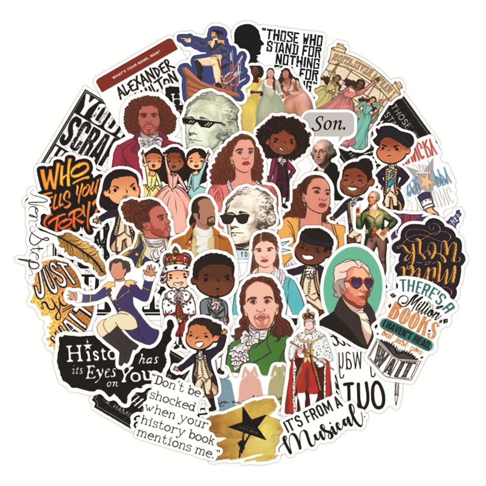 50 шт. ханми музыкальный Гамильтон театр граффити альбом для стикеров девочек