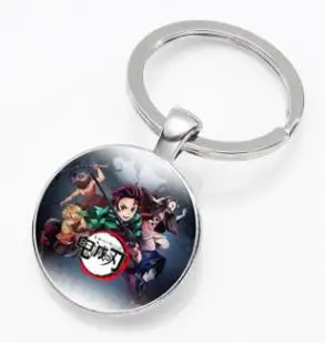 Аниме демон убийца Kimetsu no Yaiba серьги Kamado Tanjirou серьги для косплея для женщин мужчин 1:1 ювелирные изделия на заказ Прямая поставка - Окраска металла: keychain B
