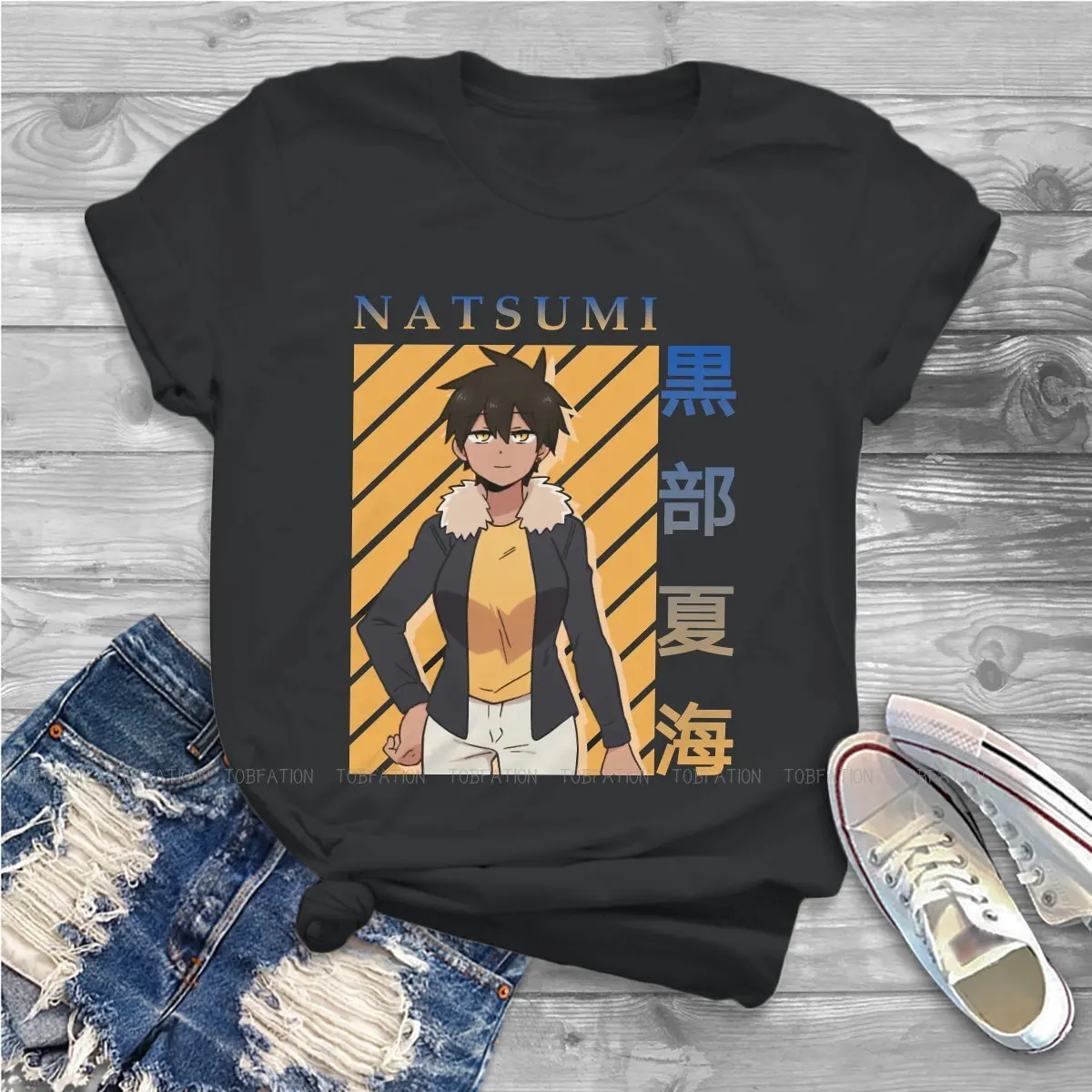 Мой сенпай раздражает оригинальные футболки Kurobe Natsumi милая Оригинальная