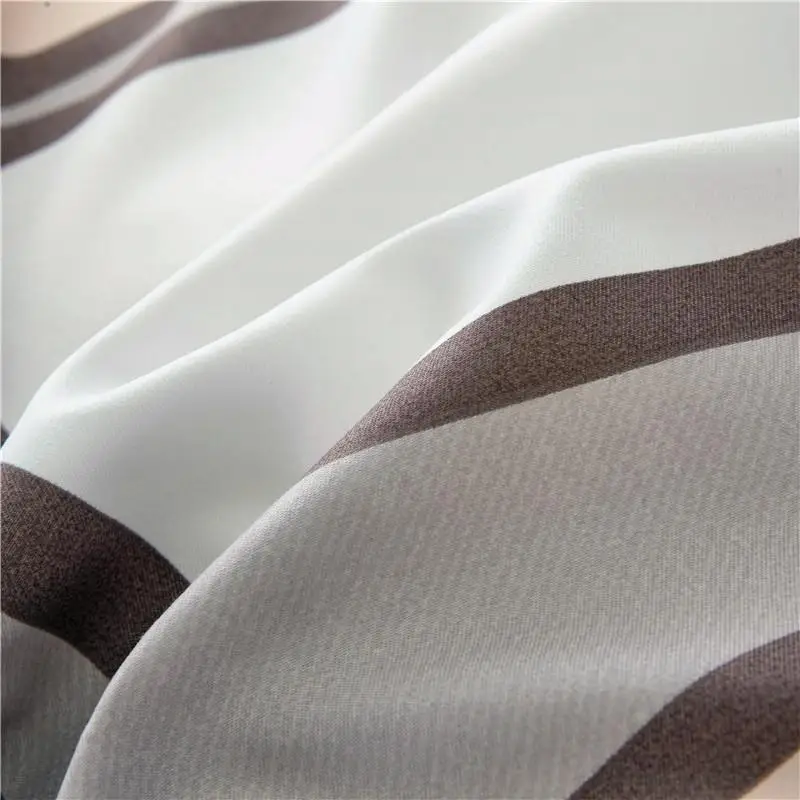 Bed Sheet And Pillowcase Comforter Quilt Set Black White Striped Grid FGA#654 | Дом и сад