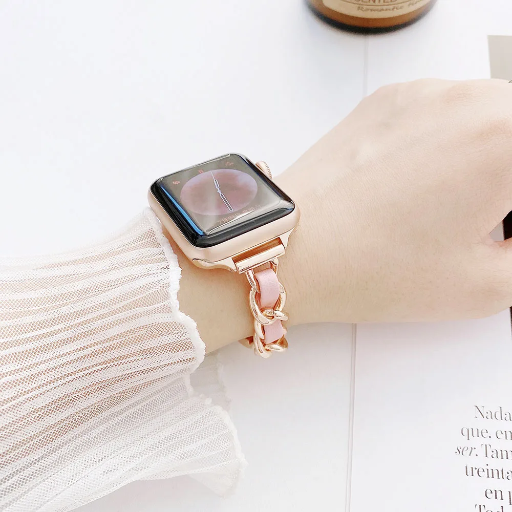 

Ремешок из нержавеющей стали для Apple Watch Band Series 2 3 4 5 6 SE iWatch 42 мм 38 мм 40 мм 44 мм