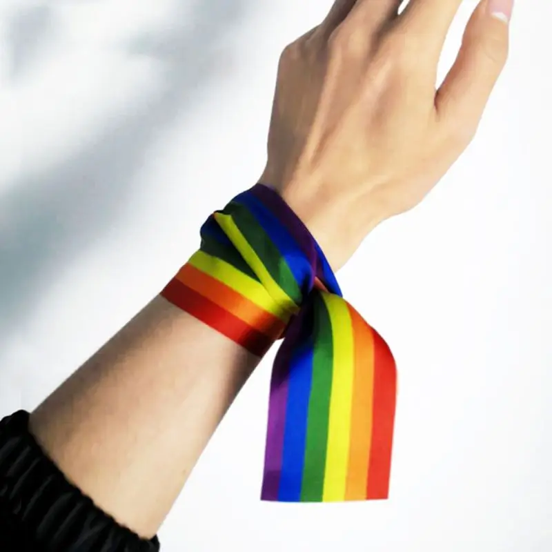 Головной платок в радужную полоску для мужчин и женщин |