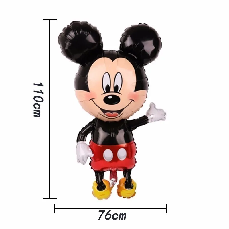 1 pc mickey 110cm Цельнокроеное платье Дисней надувные шары Mickey Мышь уха День рождения украшение для детей с Микки-Маусом возраст Мышь взрослых Минни баллоны& аксессуары Globos - Цвет: 1 pc mickey 110cm