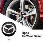 4 шт., металлический значок для Mazda 2, 3, 5, 6