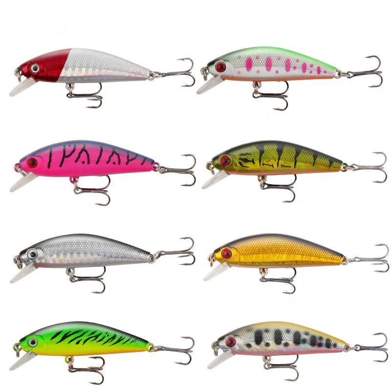 

Luya Bait Mino Submersible Long Shot Type Simulation Fake Bait Attacking Perch Blackfish Fishing Tackle 6.6cm9.5g