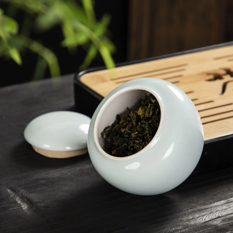 

Керамический контейнер для чая, китайский контейнер для хранения всех видов чая, необработанный керамический контейнер для чая пуэр