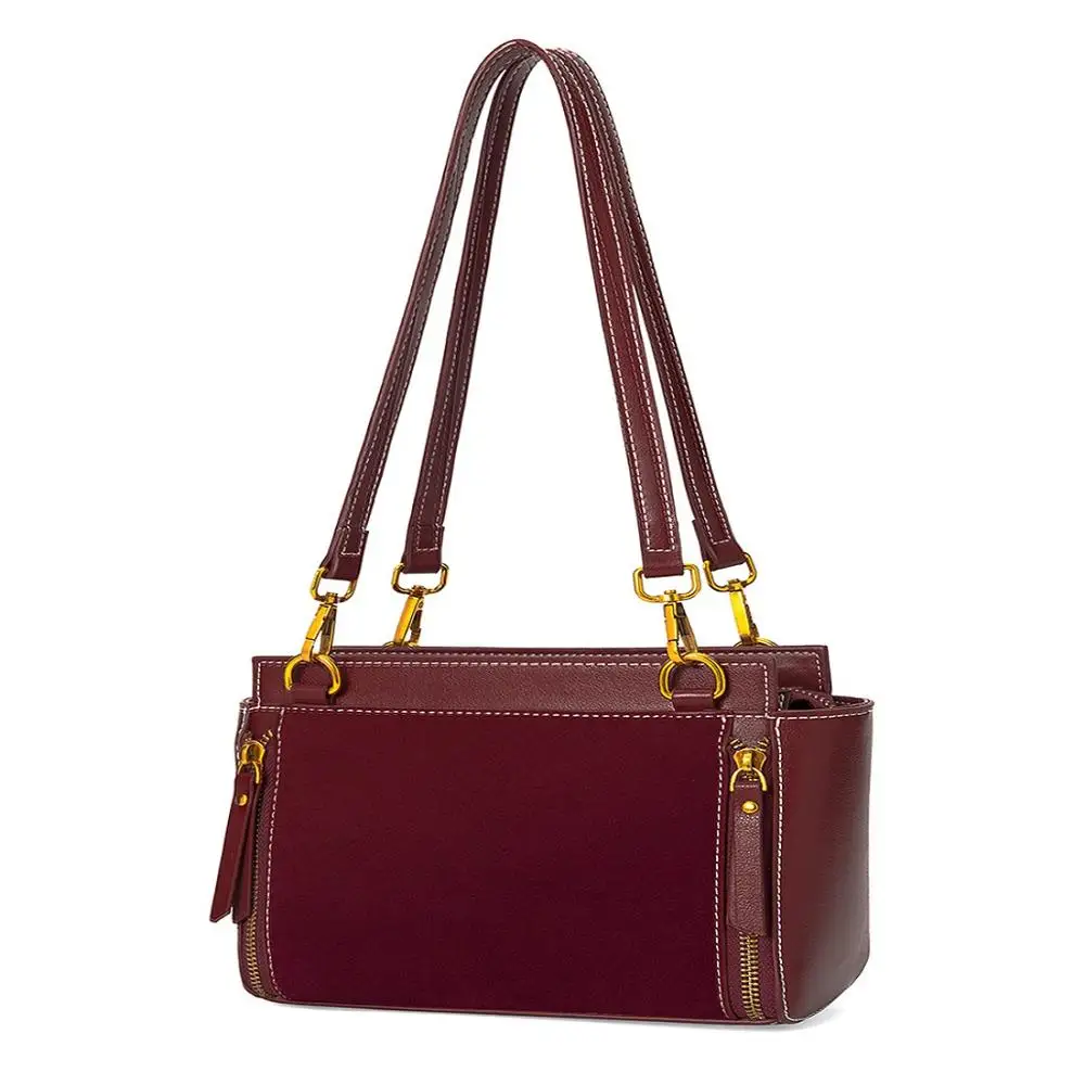 Кожаная сумка новая мода Ретро стиль Воловья кожа на одно плечо короткое