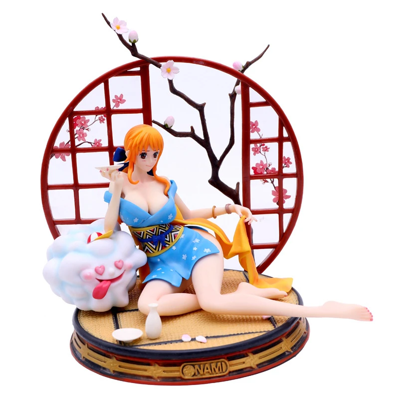 

One Piece GK Wano Country Kimono Nami Action Figure 26cm Model Anime Prototype Statue Collection Toy Desktop Decoration Figma