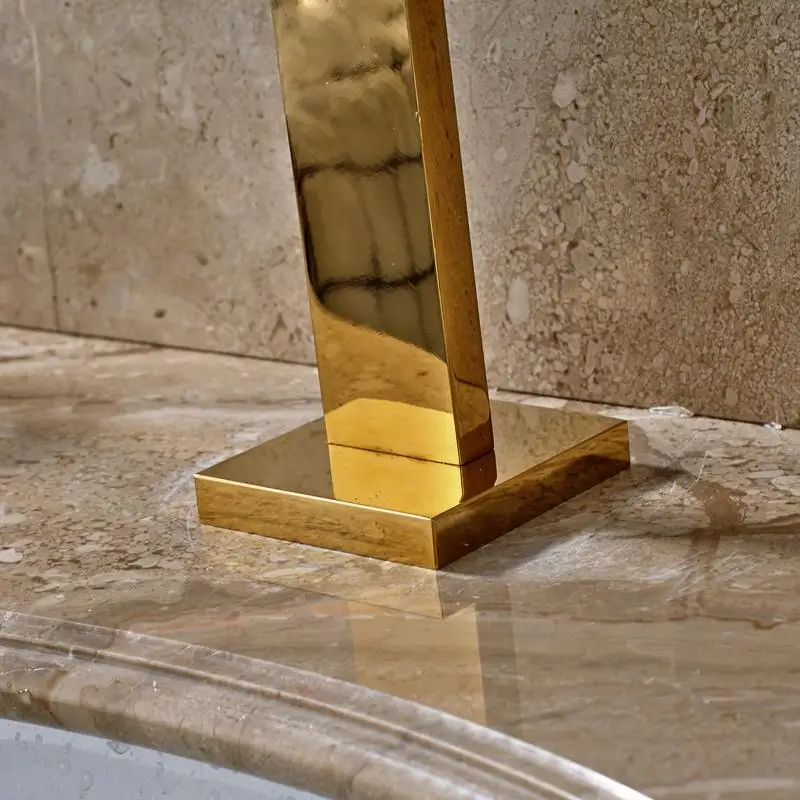 Смеситель для ванной комнаты из твердой латуни 3 шт. смеситель с двойной ручкой