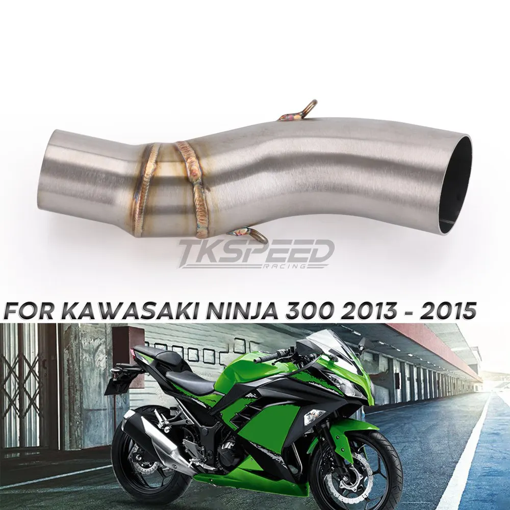 Средняя труба мотоцикла для Kawasaki Ninja 300 2013 2014 2015 Ninja300 средняя звеньевая без
