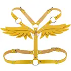 Модные женские ремни с крыльями ангела, регулируемый ремень из искусственной кожи, поясной ремень, бондаж через плечо, галстук, шея
