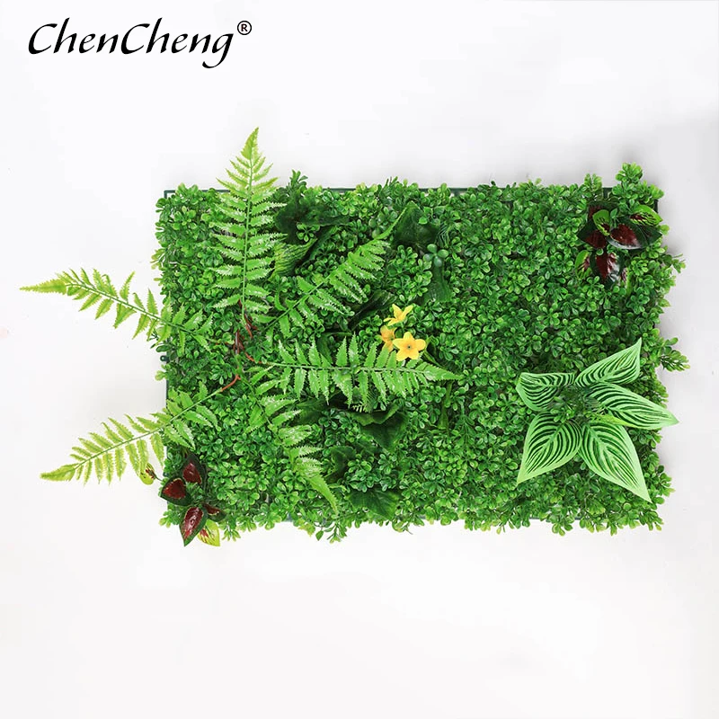 CHENCHENG, 1 шт., 40*60 см, искусственная трава, искусственный газон, Флорес, искусственные растения, листва для дома, свадьбы, настенные украшения