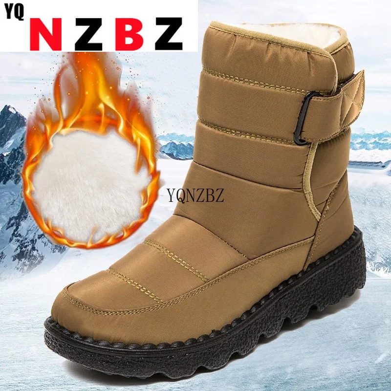 

Winter Boots Women Waterproof Snow Women Shoes Flat Keep Warm Women's Boots Fashion Black Ladies Flats Outdoor Female Shoes