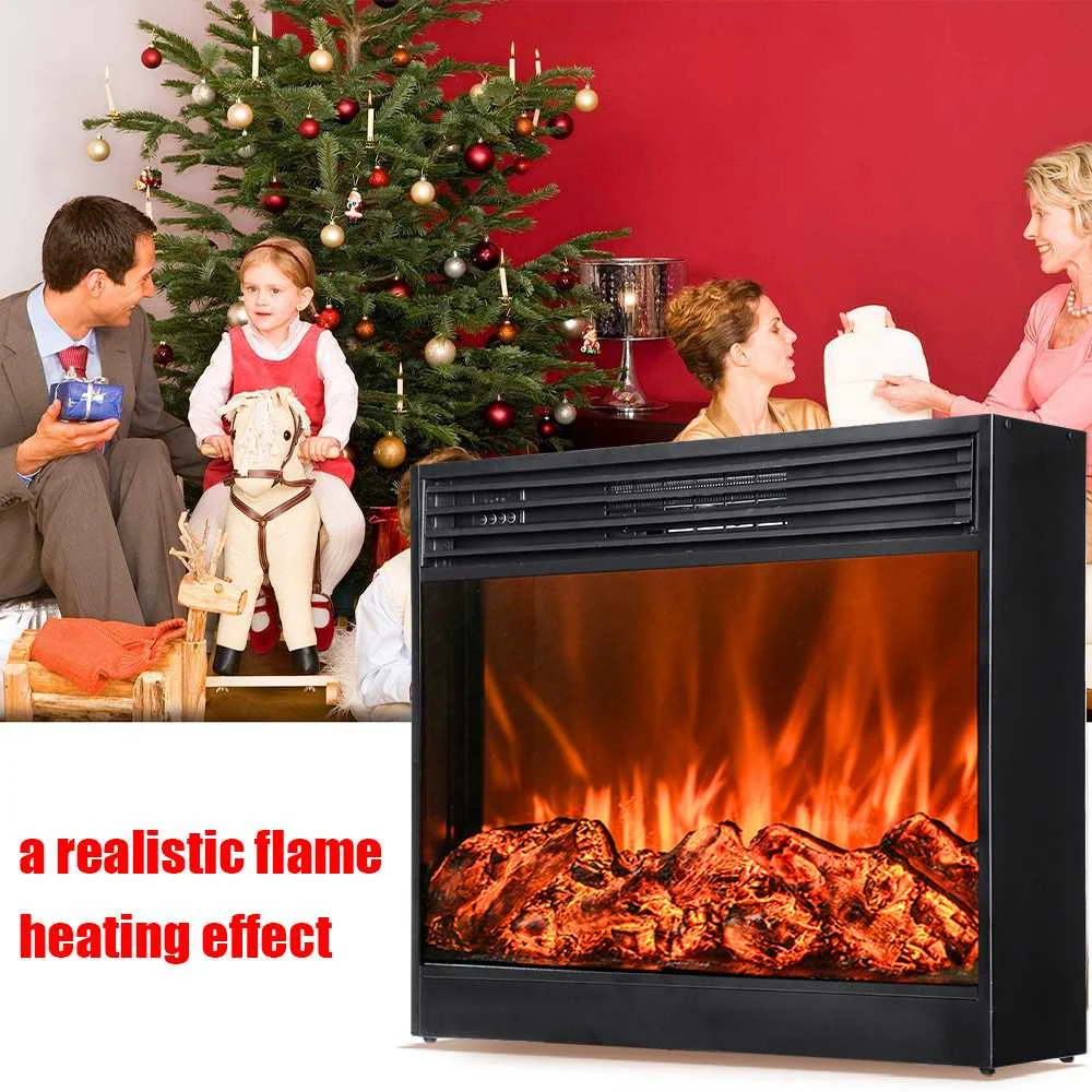 Настенный Электрический камин 110 В/220 В 3D пожарный электрический обогреватель с
