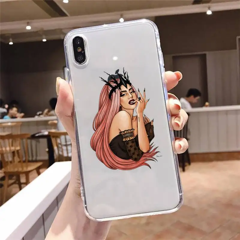 

lady gaga chromatica Phone Case Transparent soft For iphone 5 5s 5c se 6 6s 7 8 11 12 plus mini x xs xr pro max