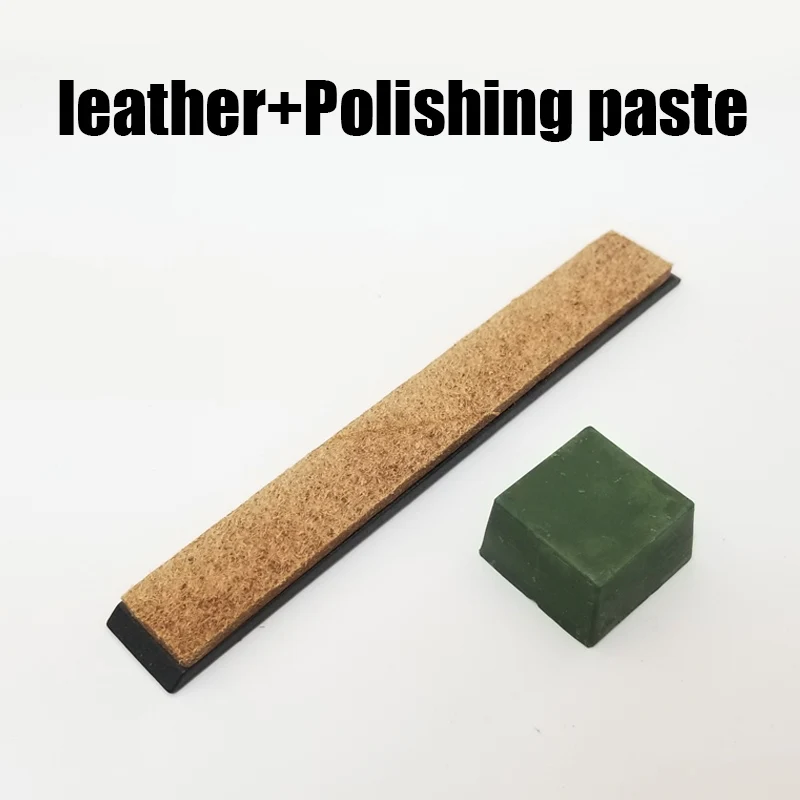 Кожа Honing Strop соединение шлифовальный нож паста - Цвет: 1 and 1 set