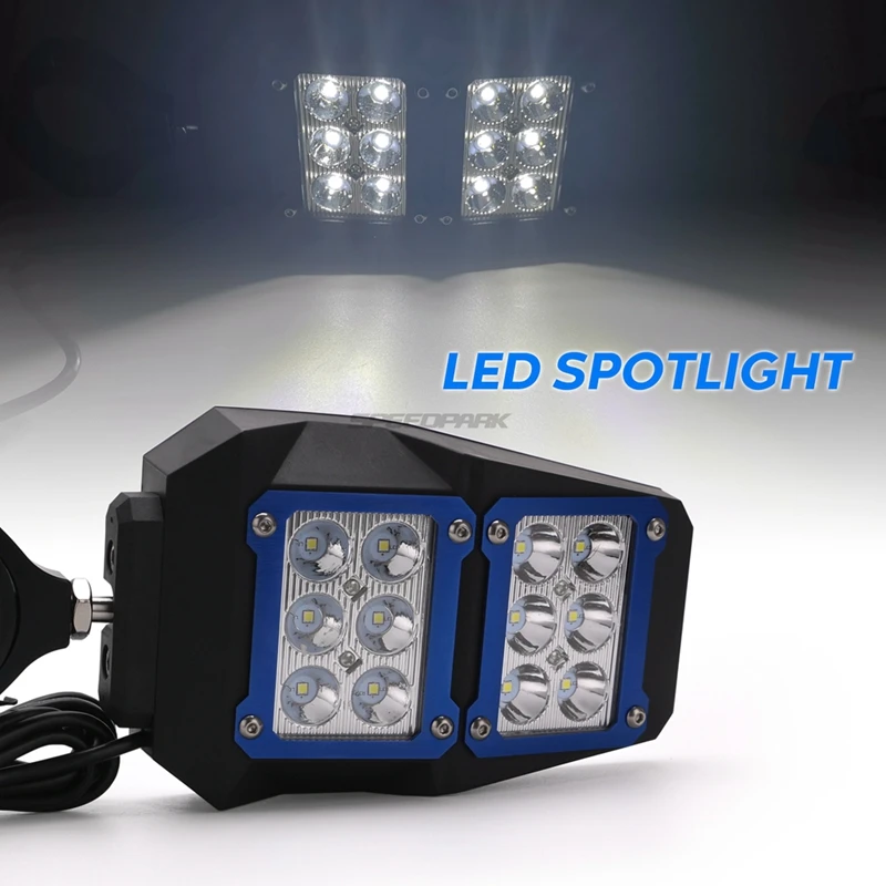 Мотоцикл Светодиодный прожектор с ЧПУ 1 75 &quotUTV /ATV для Yamaha Rhino 75&quot UTV SXS рулонная