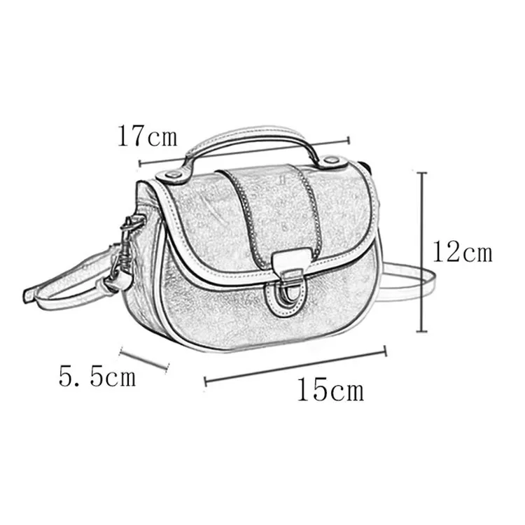 

Advanced french hit-and-run cowhide saddle bag one shoulder slant bag leather mini women's bag fashion pack purses and handbags