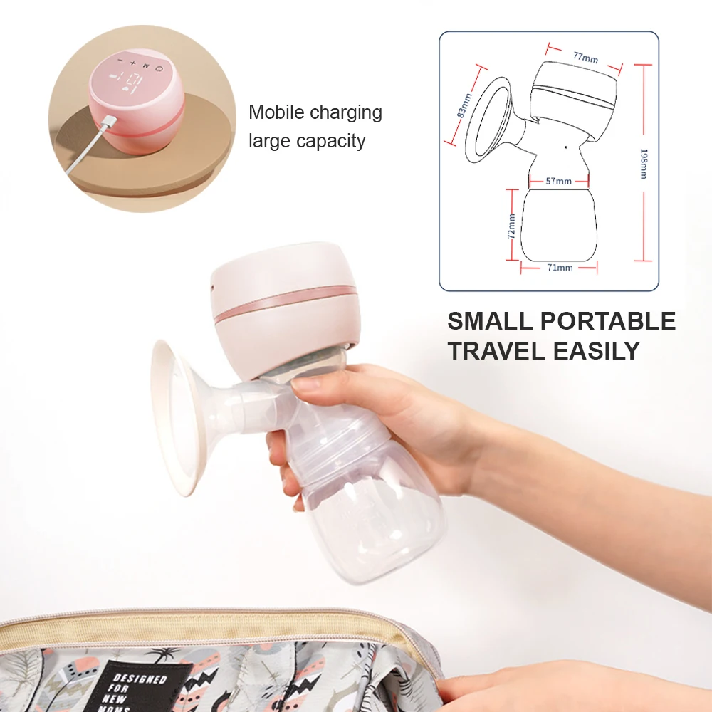 Portable Electric Breast Pump USB Chargable Silent Portable Milk Extractor Automatic Milker Comfort Breastfeeding BPA Free images - 6