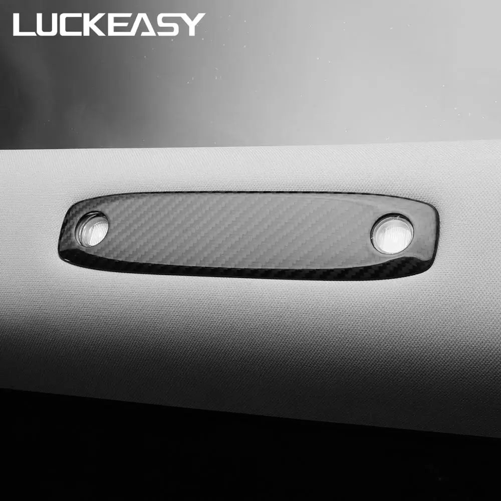 Автомобильная лампа для чтения LUCKEASY из настоящего углеродного волокна модель Tesla