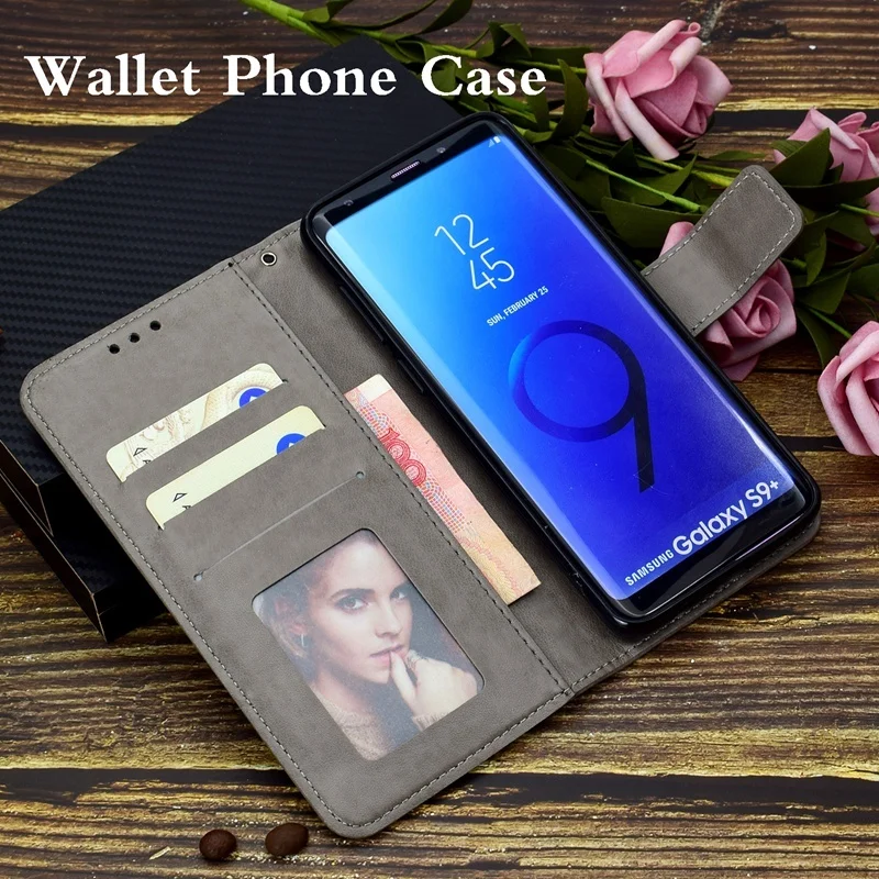 Кожаный чехол-бумажник для Samsung Galaxy A6 A7 A9 J4 J6 J2 Pro Plus 2018 J3 J5 J7 A3 A5 2016 2017 флип-чехол