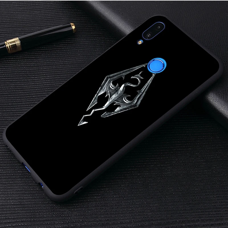 Чехол для телефона с логотипом Skyrim черный силиконовый чехол honor 30 20 Pro 8 8X 9 10 Lite Mate |