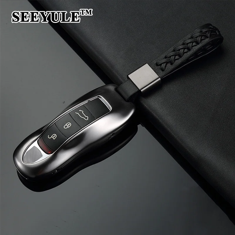 1 шт. Роскошный чехол для автомобильного ключа SEEYULE из алюминиевого сплава
