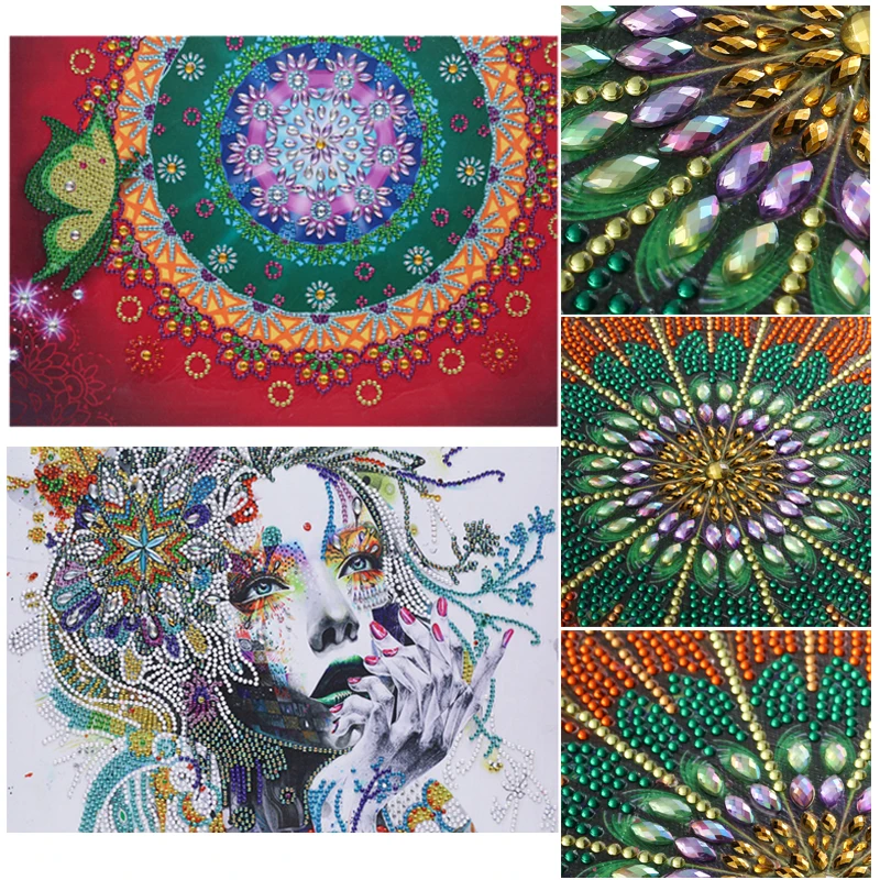 

5D DIY Special Shape Diamond Painting Partial Drill Embroidery Cross Stitch Crystal Rhinestone Diamond Arts Wall Decor Painting