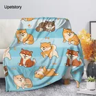 Upetstory Косплей Shiba Лисья Секретная служба (Inu печатных Одеяло с мультипликационным принтом из ткани шерпа Одеяло s на кроватьшпаргалкидиван 150x200 см для маленьких девочек и мальчиков, одежда для сна, подарок