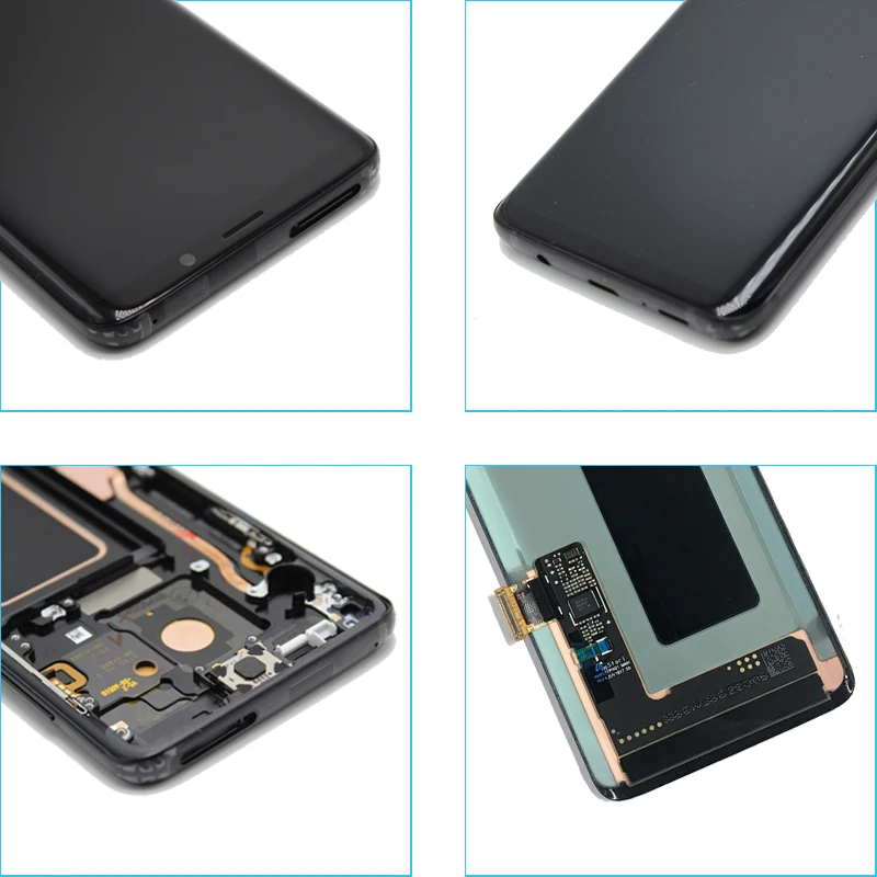 Reemplazo de la cubierta trasera de la bater&iacute;a G965, montaje LCD para Samsung Galaxy S9 Plus G965F, pantalla t&aacute;ctil, digitalizador con marco-2