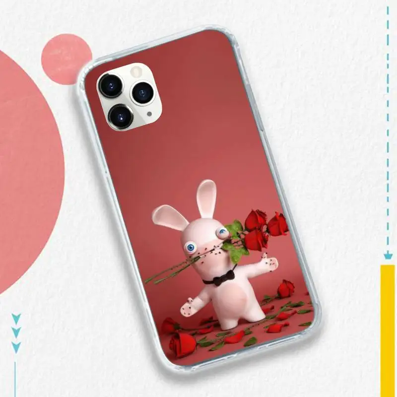 

Rabbids Invasion Cute rabbit cartoon high quality luxury Phone Case for iPhone 11 12 pro XS MAX 8 7 6 6S Plus X 5S SE 2020 XR