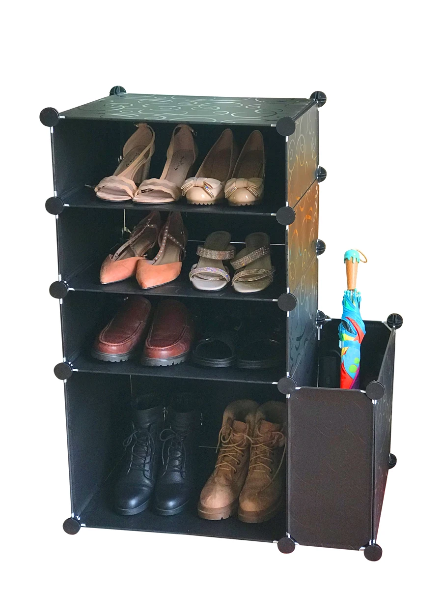 Sokoltec Полка для обуви Вешалка Книжная полка Многослойный Пластиковый Шкаф