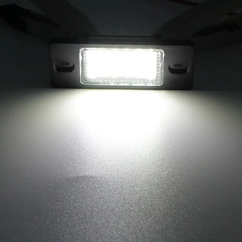 2Pcs No Error Led Number License Plate Light For Vw Volkswagen Golf 5 Touring Touareg Tiguan Porsche Cayenne | Автомобили и