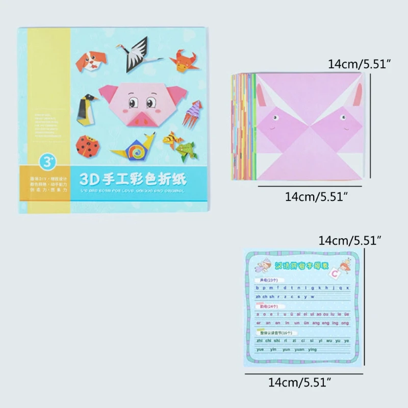 

54pcs Children Origami Paper Book 3D Puzzle DIY Folding Toy Kids Handmade Kindergarten Toys Early Learning Educational Toys