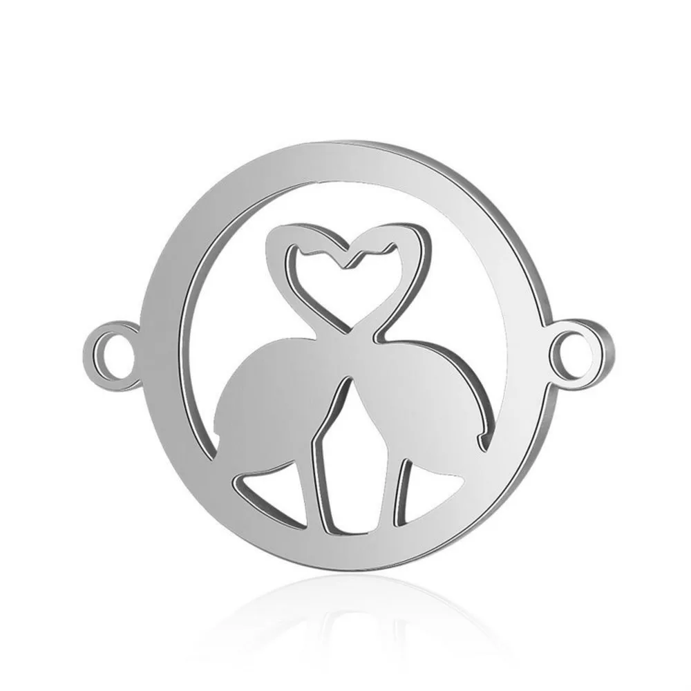 Подвески для изготовления ювелирных изделий браслет Лебедь из нержавеющей стали