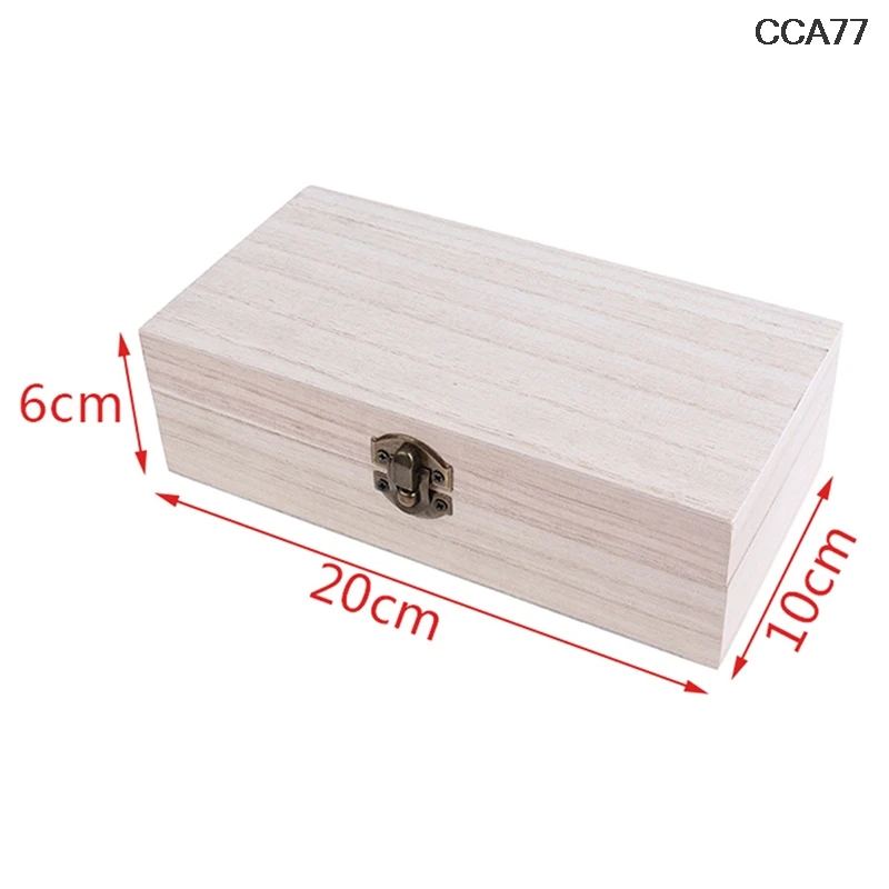 

New Retro Jewelry Box Desktop Natural Wood Clamshell Storage Hand Decoration Wooden Box Postcard Storage Box
