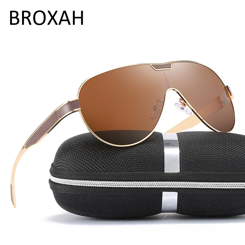 

New Oversized Sunglasses Men Polarized Car Driving Glasses Rero High Quality Metal Shades UV400 Ocolos De Sol