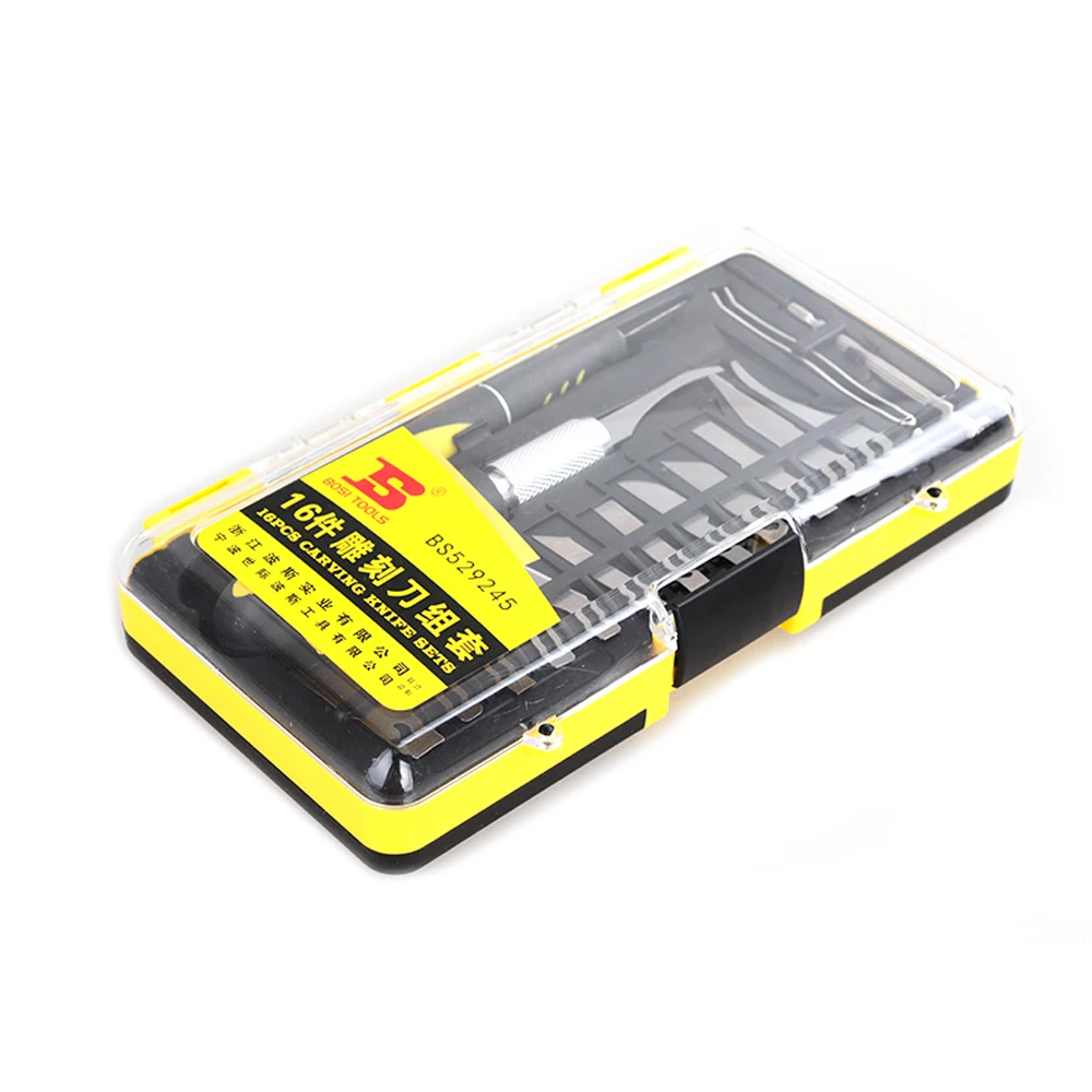 BOSI 16 шт. скульптурные ножи для вырезания набор инструментов глиняного воскового