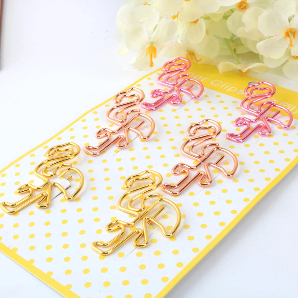 

12pcs Paper Clips Metal File Note Mark Clips for Home Office School )