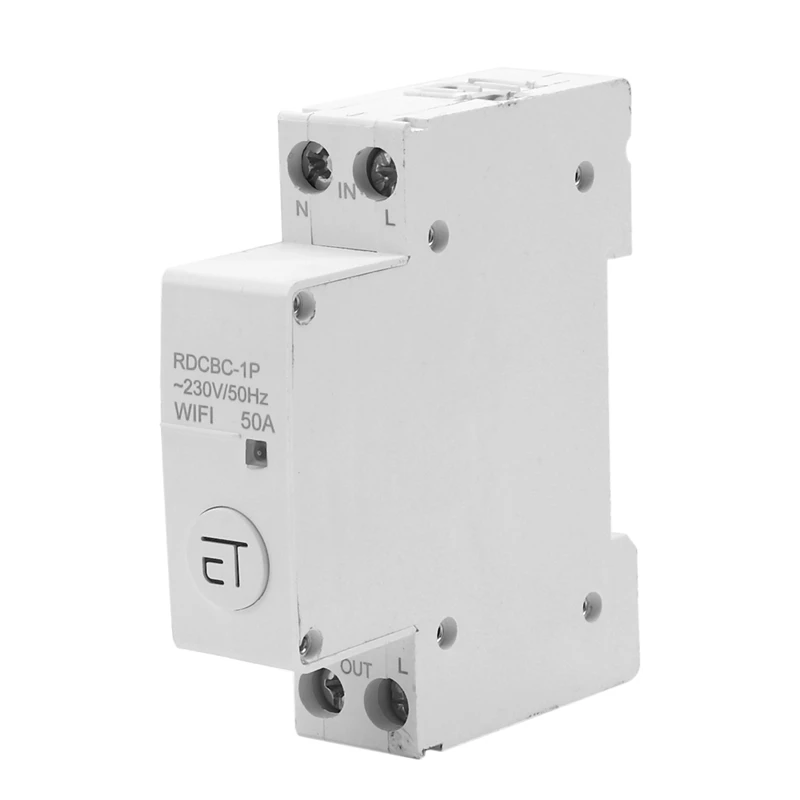 

RDCBC-1P WiFi автоматический выключатель с дистанционным управлением EWeLink, голосовое управление, совместимое с Alexa и Google Home