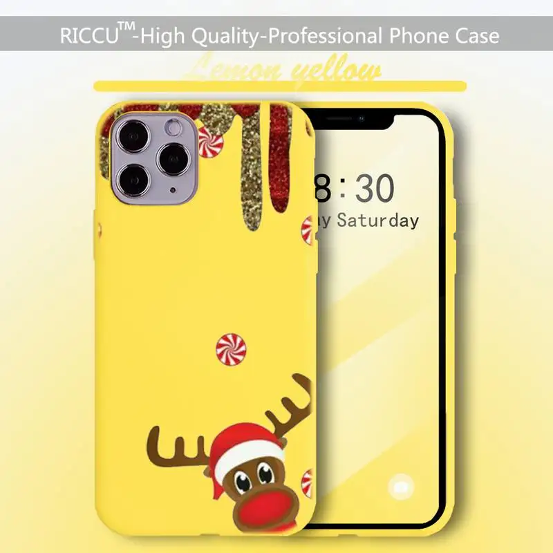 Рождественский чехол для телефона с оленем iPhone 8 7 6 6S Plus X 5S SE 2020 XR 11 12 Pro mini pro XS MAX