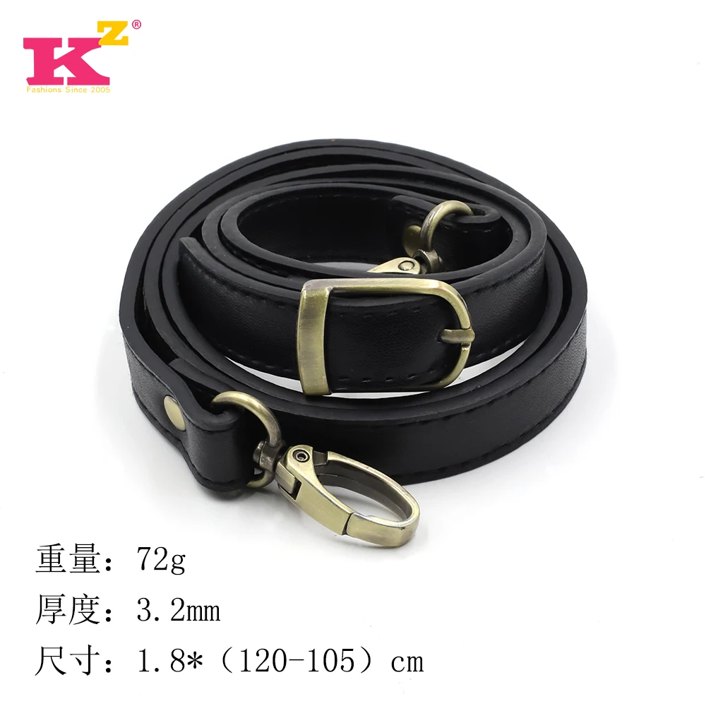 110-120cm Adjustable Bag Strap Leather Bag Handle Strap Shoulder Crossbody Handbag Handle Replacement for DIY Accessories KZ0075