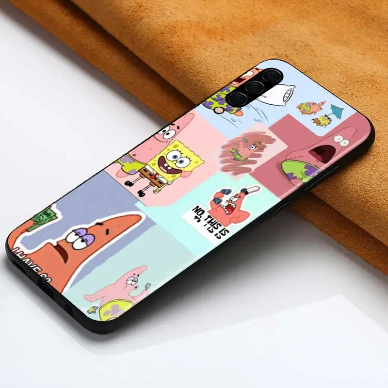 

Cartoon cute starfish for Samsung Galaxy A90 A80 A70 A60 A50 M60 M40 A20E A2Core A10S A10E Silicon Soft Black Phone Case