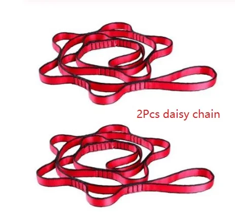 daisy chain 360 Вращающийся якорь оборудование для скалолазания поворотный карабин Йога банджи тренировочные аксессуары ротатор Вращательный соединитель каната - Цвет: daisy chain