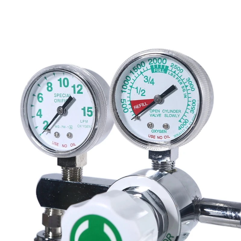 L9BE Oxygen Regulator CGA540 with Flowmeter Gauge High Pressure Compatible Cylinder 4000psi | Инструменты