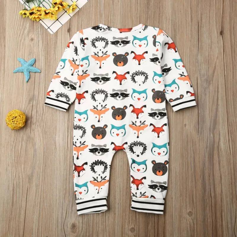 Комбинезон для новорожденных мальчиков и девочек 0-24 месяцев комбинезон с