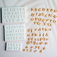numbers letters silicone mold fondant cake decorating mold sugarcraft chocolate baking tool kitchenware for cake gumpaste form