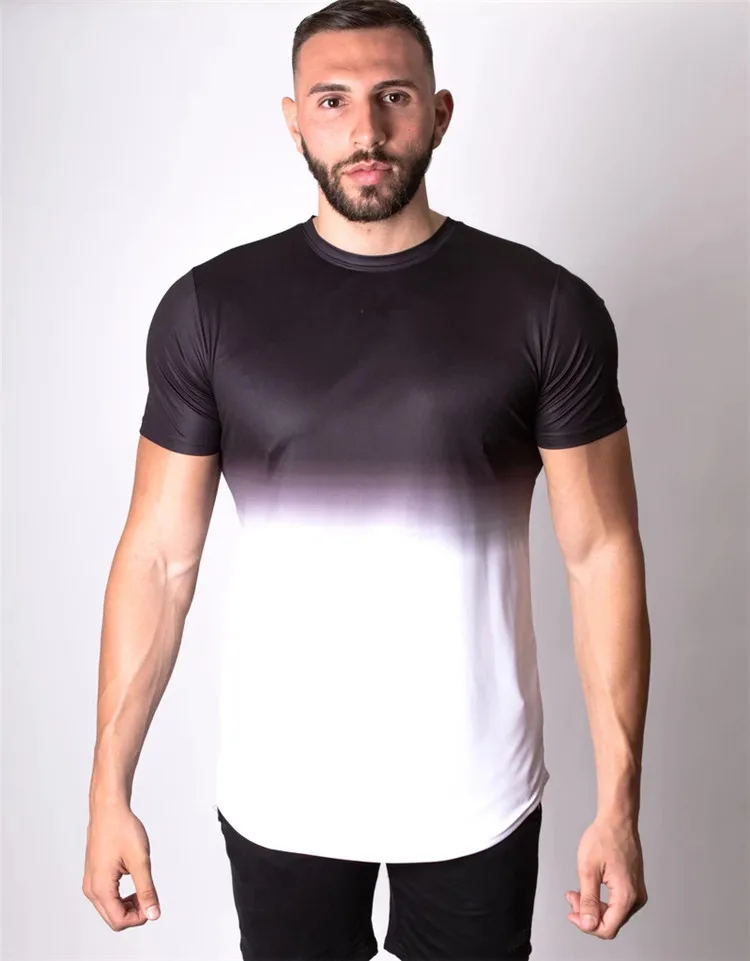 

Men's T-shirt street clothing hip-hop gradual dry punk rock Gothic Harajuku fashion leisure short-sleeved shirt 2021